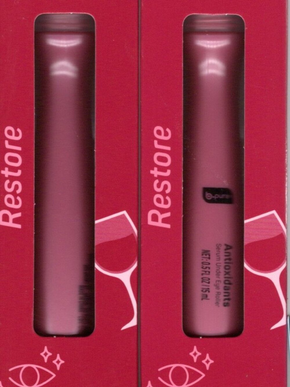 b.pure Restore Antioxidants Serum Under Eye Roller 2-Pack, 1.0 fl. oz